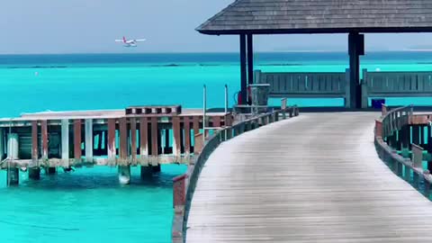 Maldives - Sea Plane Taking off