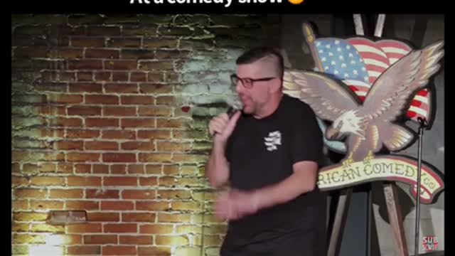 Vaccinated at a comedy show