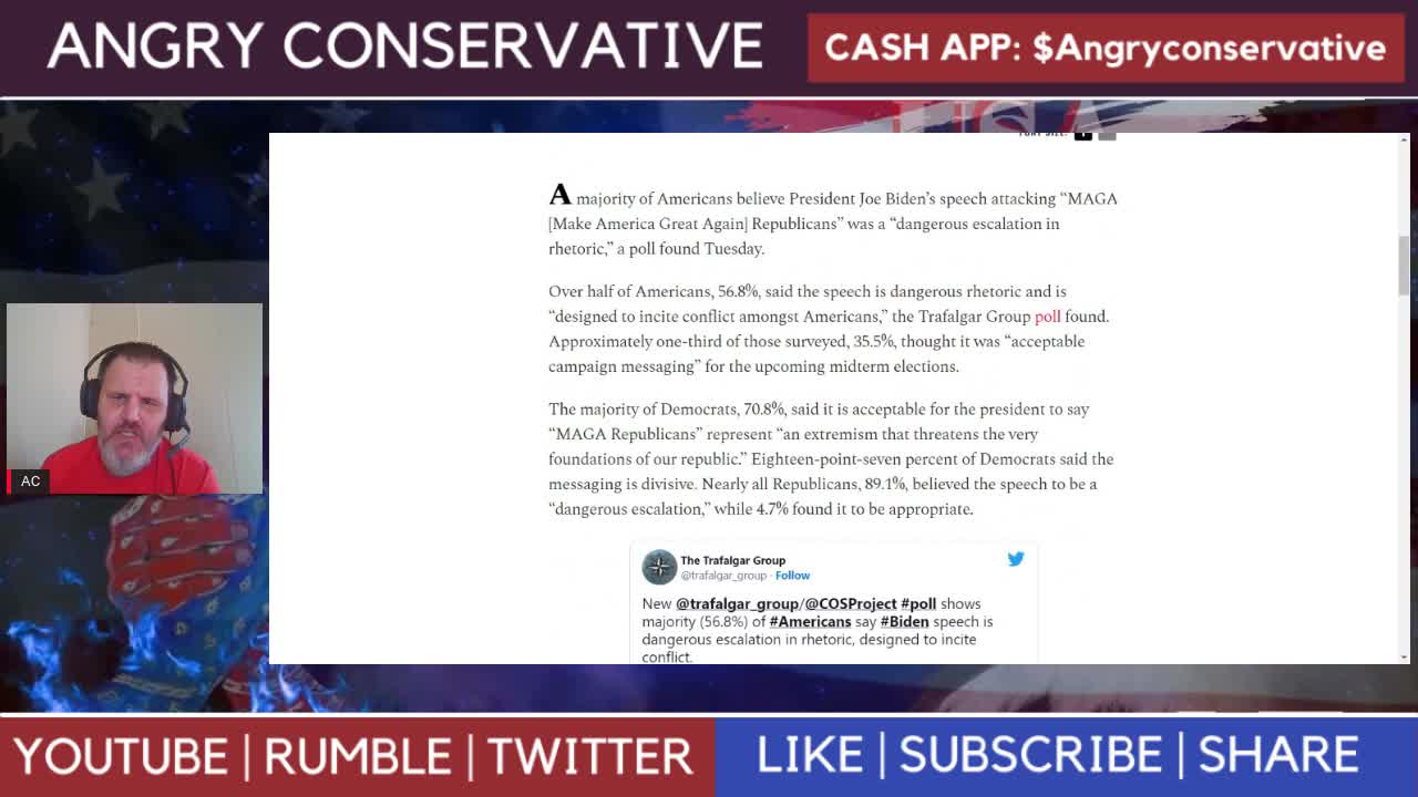 Does the American people think Biden s speech was a Dangerous Escalation In Rhetoric’?