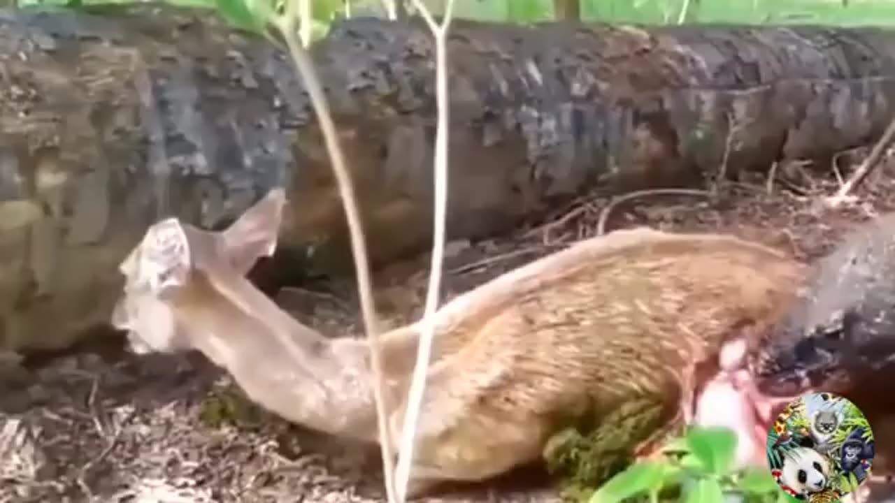 When wild animals devoured and eat their preys alive.