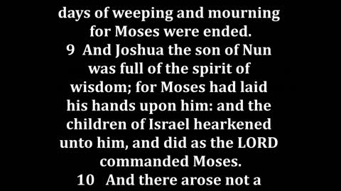 Deuteronomy 34 King James version