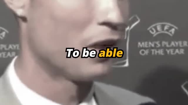 Listen to Ronaldo's secret to success