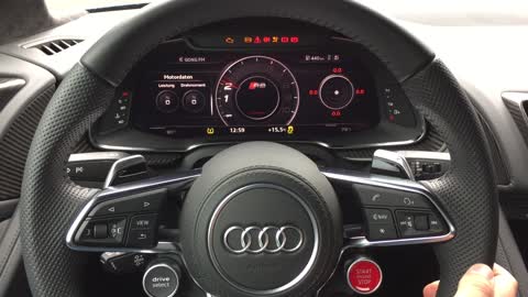 Launching Audi Engine with Button on Steering Wheel