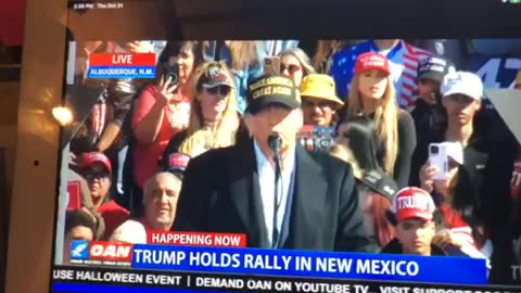 🦅 OAN president Donald j trump Thursday 02:43 pm Albuquerque New Mexico 🇲🇽