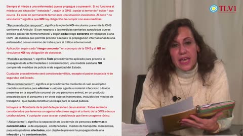 Especial TLV1 Nº 17 - Desmenuzando el Acuerdo Mundial sobre Pandemias - Dra. Marcela Witt (Parte 1)