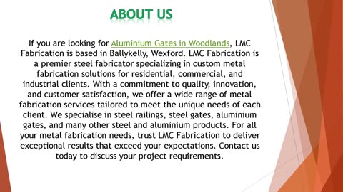 If you are looking for Aluminium Gates in Woodlands
