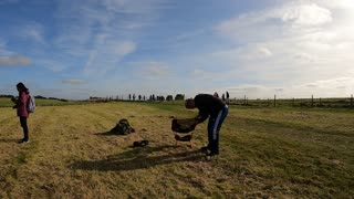 Stonehenge go pro time lapse of putting up the camping chairs