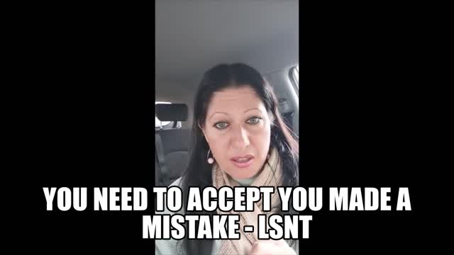NO MORE IGNORANCE - ACCEPTANCE You Need To Accept You Made A MISTAKE