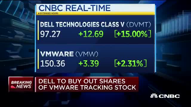 Dell to buy out shares of VMware tracking stock