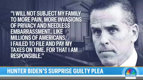 Hunter Biden enters guilty plea to avoid trial in federal tax case