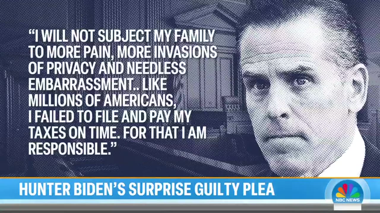 Hunter Biden enters guilty plea to avoid trial in federal tax case