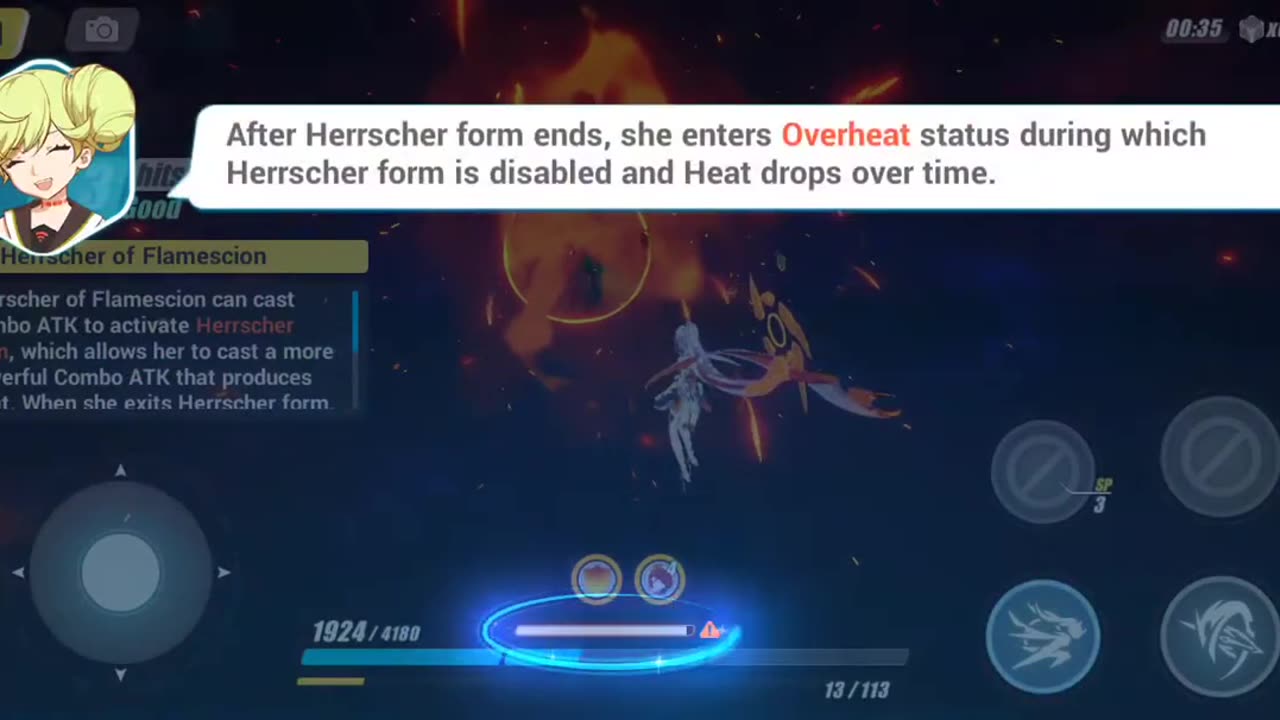 Honkai Impact 3rd - Herrscher Of Flamescion Ground Combat Tutorial Gameplay