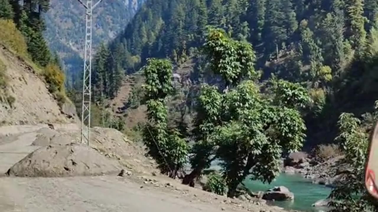 Enroute to Arang Khel - Dangerous Road - Azad Kashmir