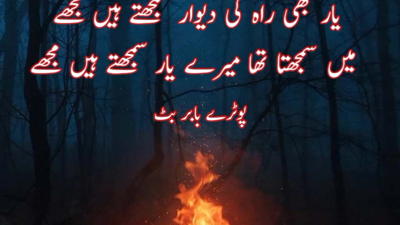 Our kuch log por israr samajte hai .... Urdu poetey shayari states