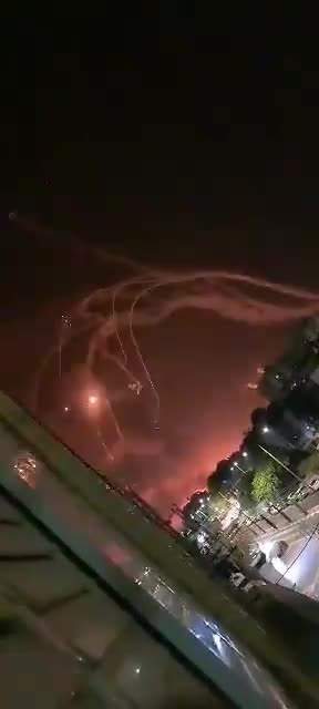 Israel's Iron Dome Intercepts Hamas Rockets Over Israel