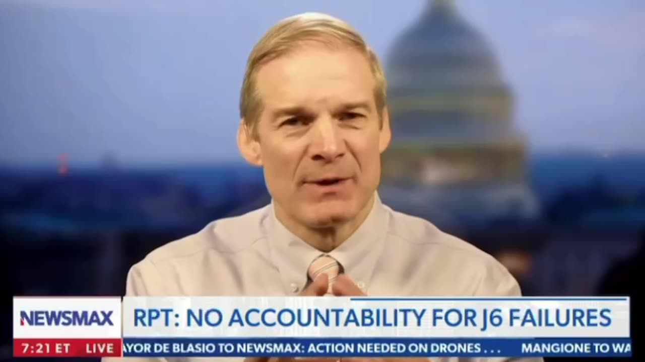 Congressman Jim Jordan reacts to clip of Chuck Schumer on J6 discussing National Guard