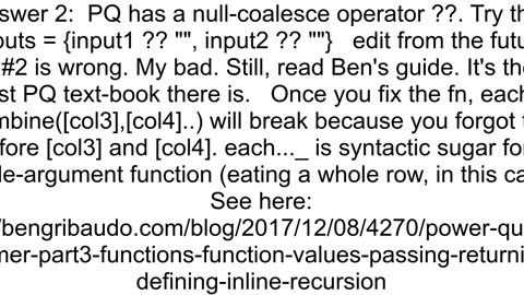 How to handle null values in custom function