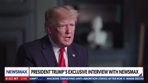 Trump interview with Newsmax. He forced them to cover the stolen election