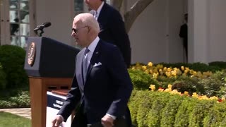 Biden Nearly Face Plants on White House Lawn