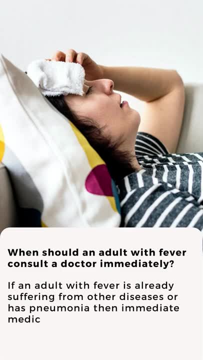When does an adult have Fever -The Home Doctor book.