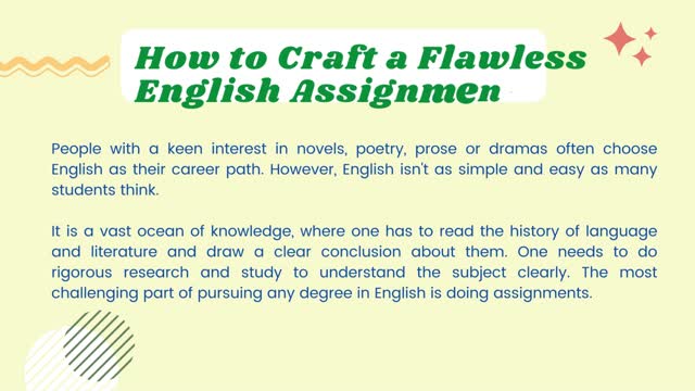 5 Easy Tricks to Write Flawless English Assignment