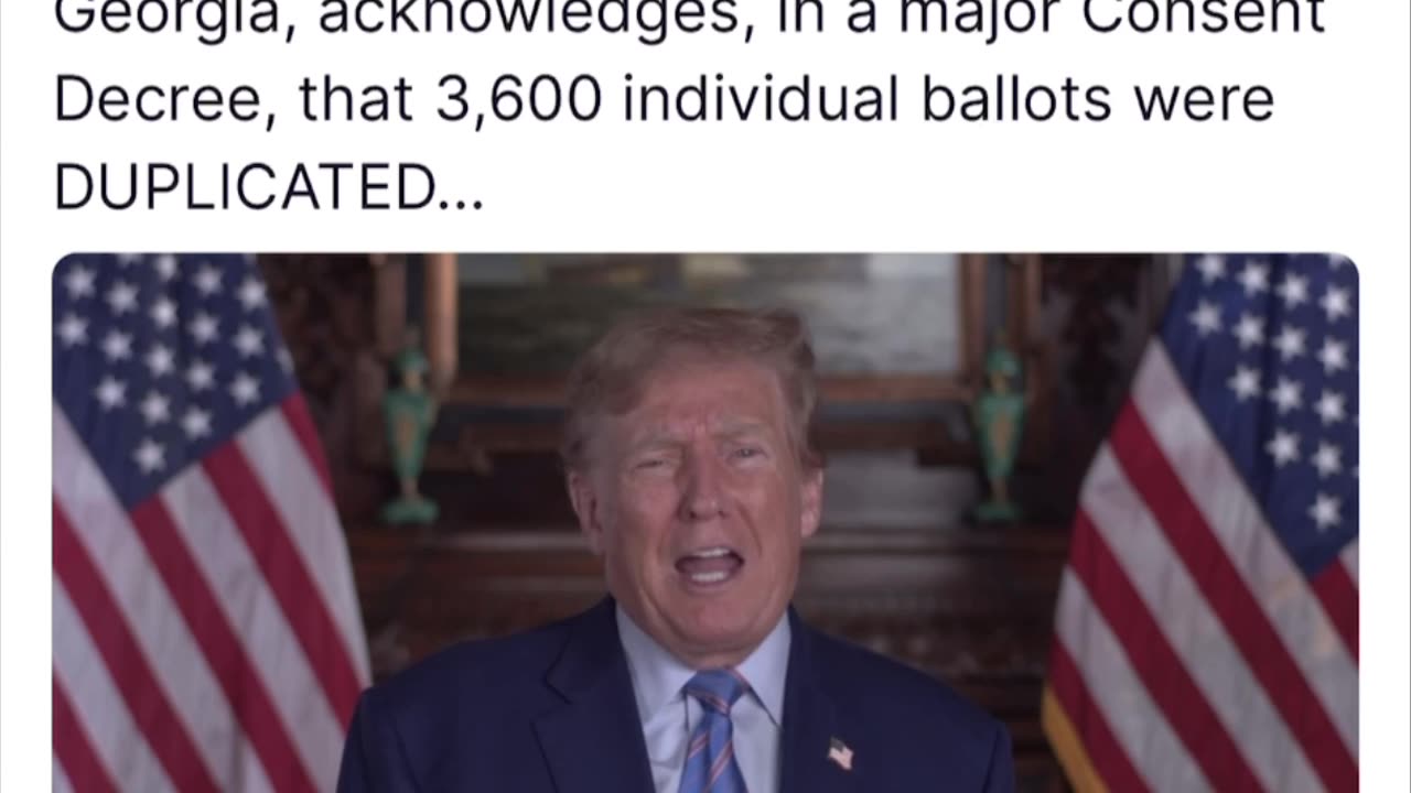 US2020 Election Fulton County Election Fraud 3,600 Duplicate Ballots