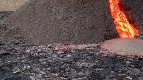 playing football near the volcano