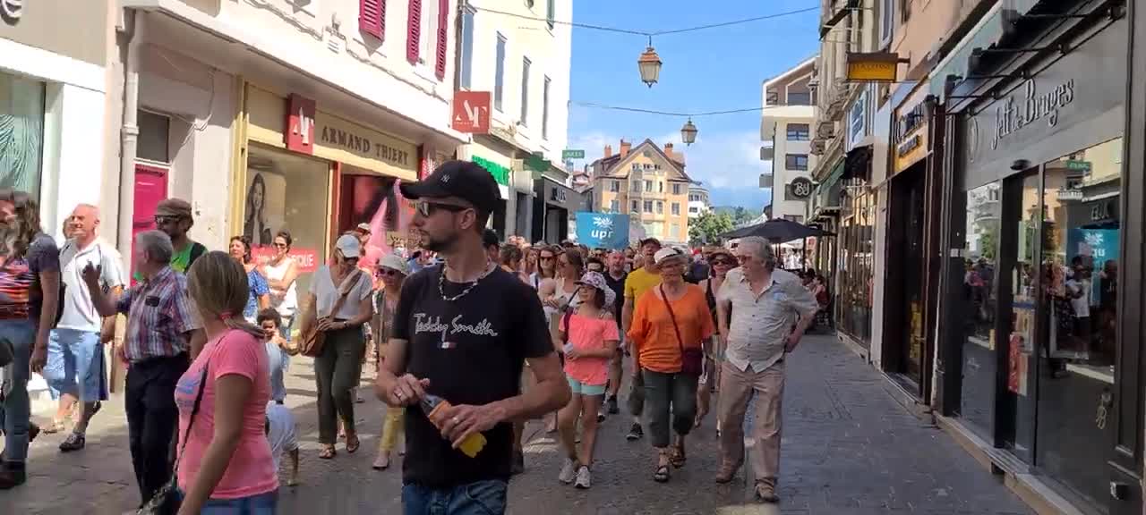 Manifestation Thonon-les-bains le 18 07 2021