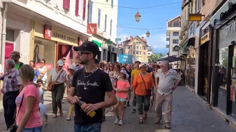 Manifestation Thonon-les-bains le 18 07 2021