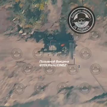 A Russian Lancet drone hit a Ukrainian engineering vehicle (IMR) in Sumy