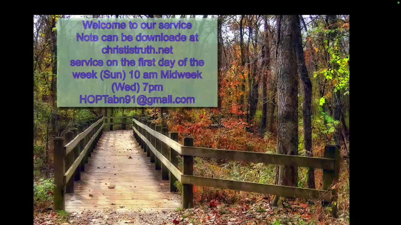 Pt.#2 THE FULFILLING OF SCRIPTURE 11-29-23