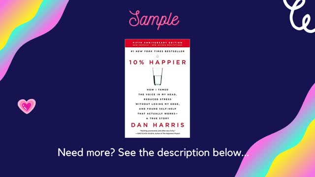 Book Recommendations | 10% Happier | Self Help