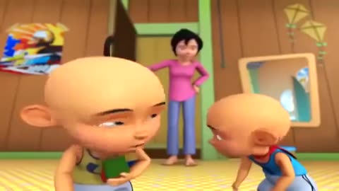 jadi sopir Angkot - upin dan ipin