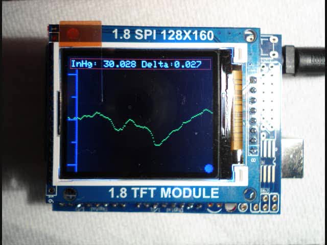Arduino Custom Barometer Arduino graphing barometer DIY