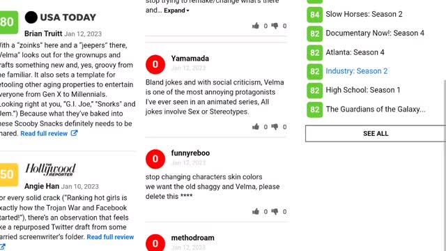 They are already accusing fans of being racist and sexist for disliking velma