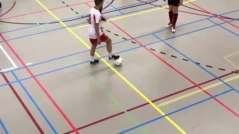 Soccer Player Shows Off Impressive Moves In Match