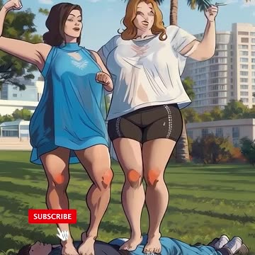 Beautiful trample face and chest