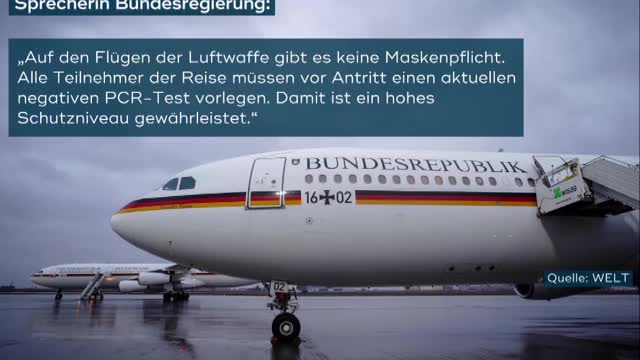 Maskenpflicht im Regierungsflieger?