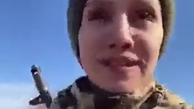 Heart touching video by a Ukrainian female soldier 😭