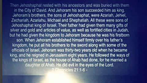 Jehoram, Crappy King Having Crappy Day-Literally