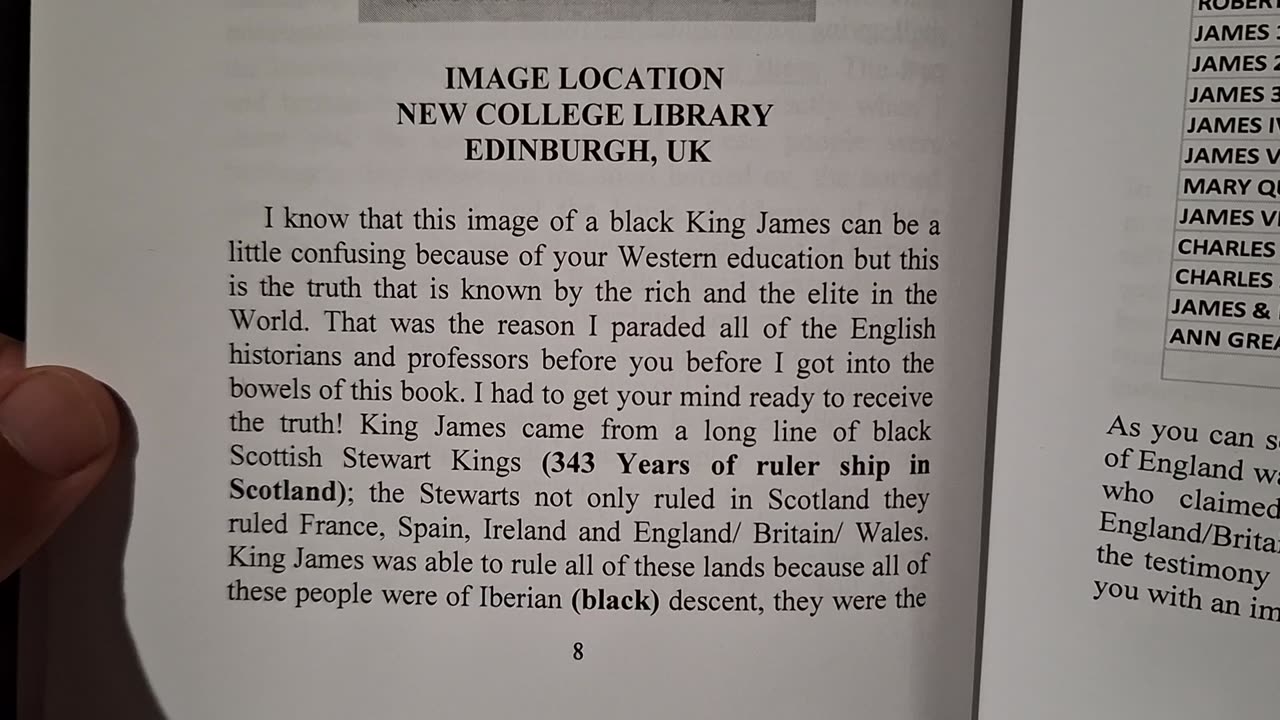 QUICK BIT OF INFORMATION ON KING JAMES