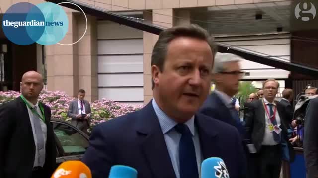 David Cameron arrives at the summit