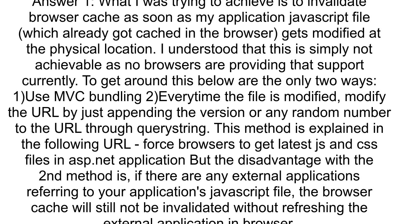 Force browser to reload the Javascript files