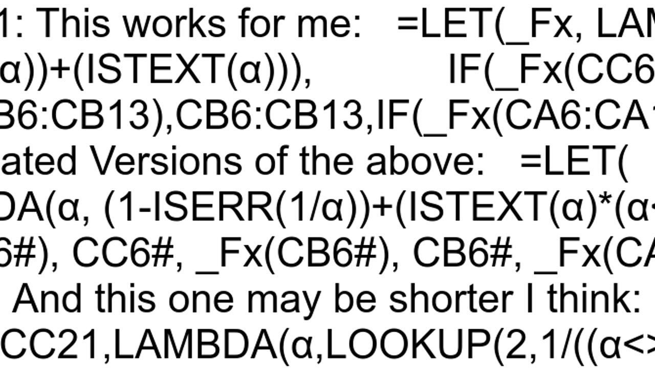 How to return text and not just numbers with arrays in Excel