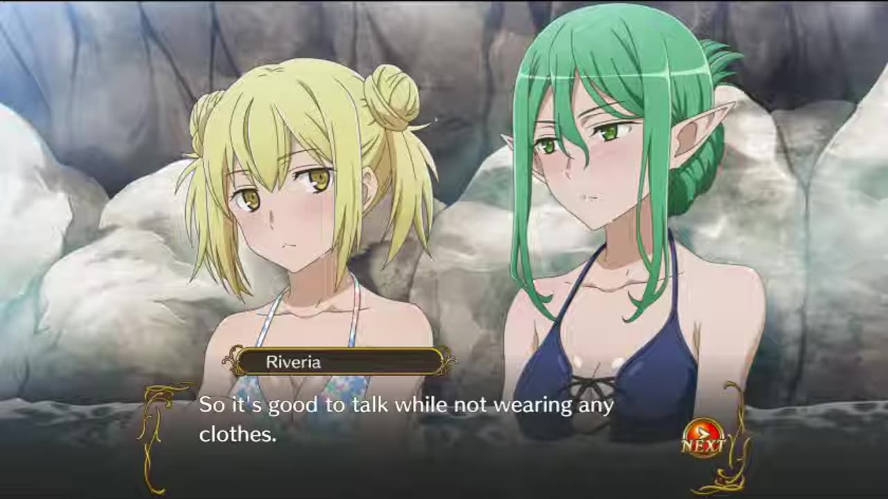 riveria ljos alf hot spring event Is It Wrong to Try to Pick Up Girls in a Dungeon? Infinite Combate