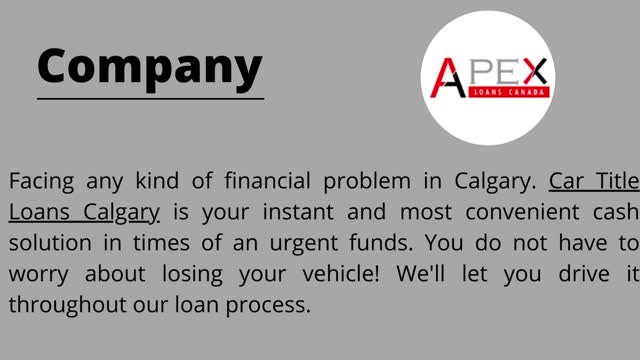 Borrow Up to $25,000 | Car Title Loan Calgary