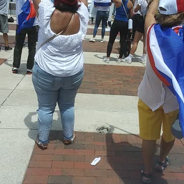 Free Cuba Rally in Lake Eola, Orlando FL