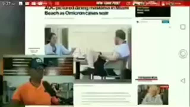 Hypocrite AOC in Florida no mask
