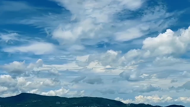 The blue sky