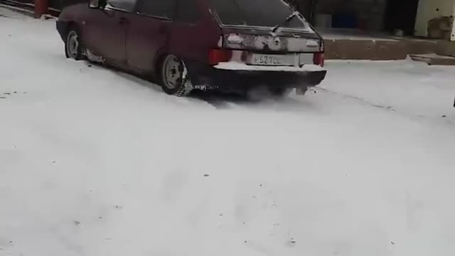 Vaz 2109 the car froze in the cold